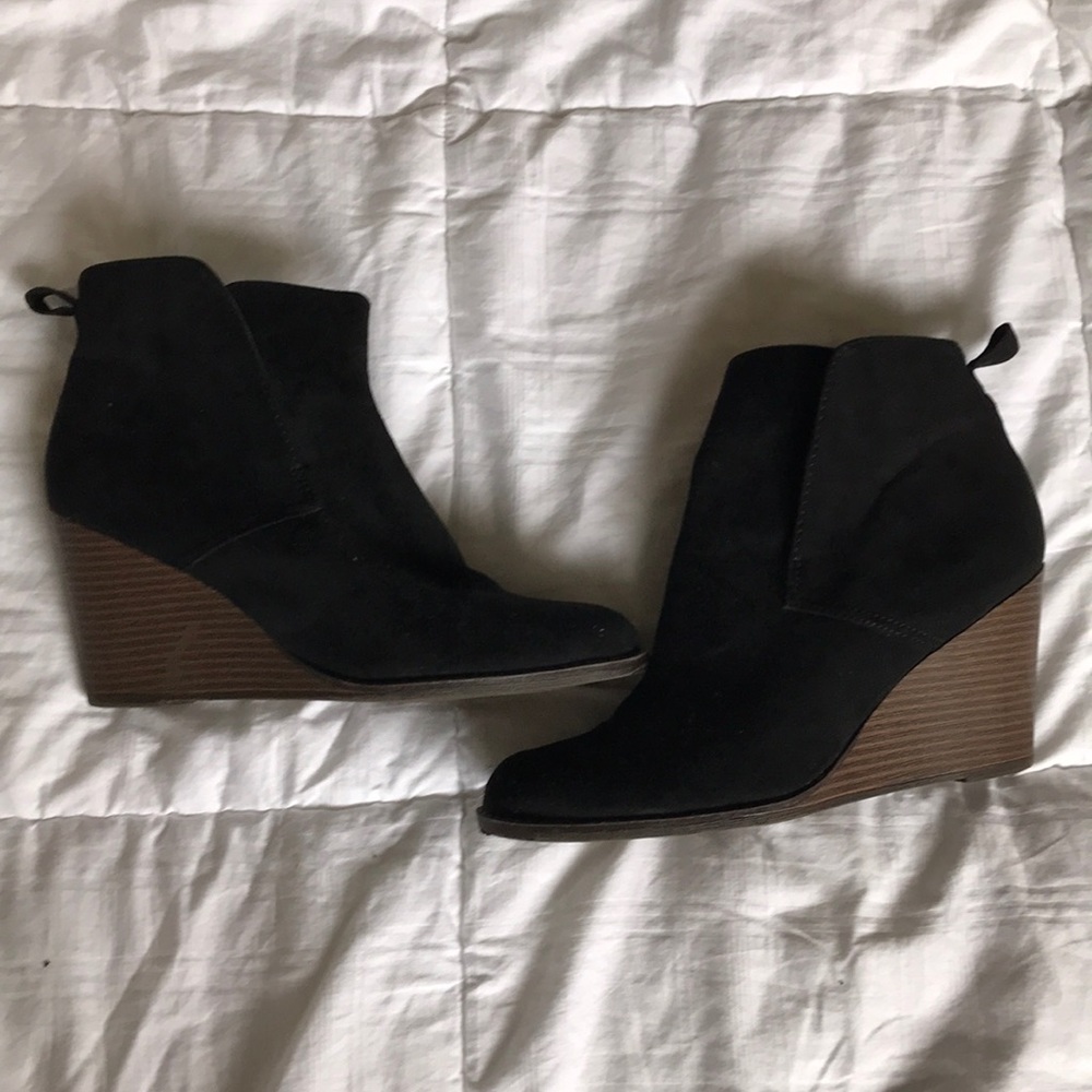 Cute wedge booties